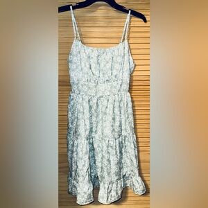 Floral Tiered Women’s Dress in Light Mint